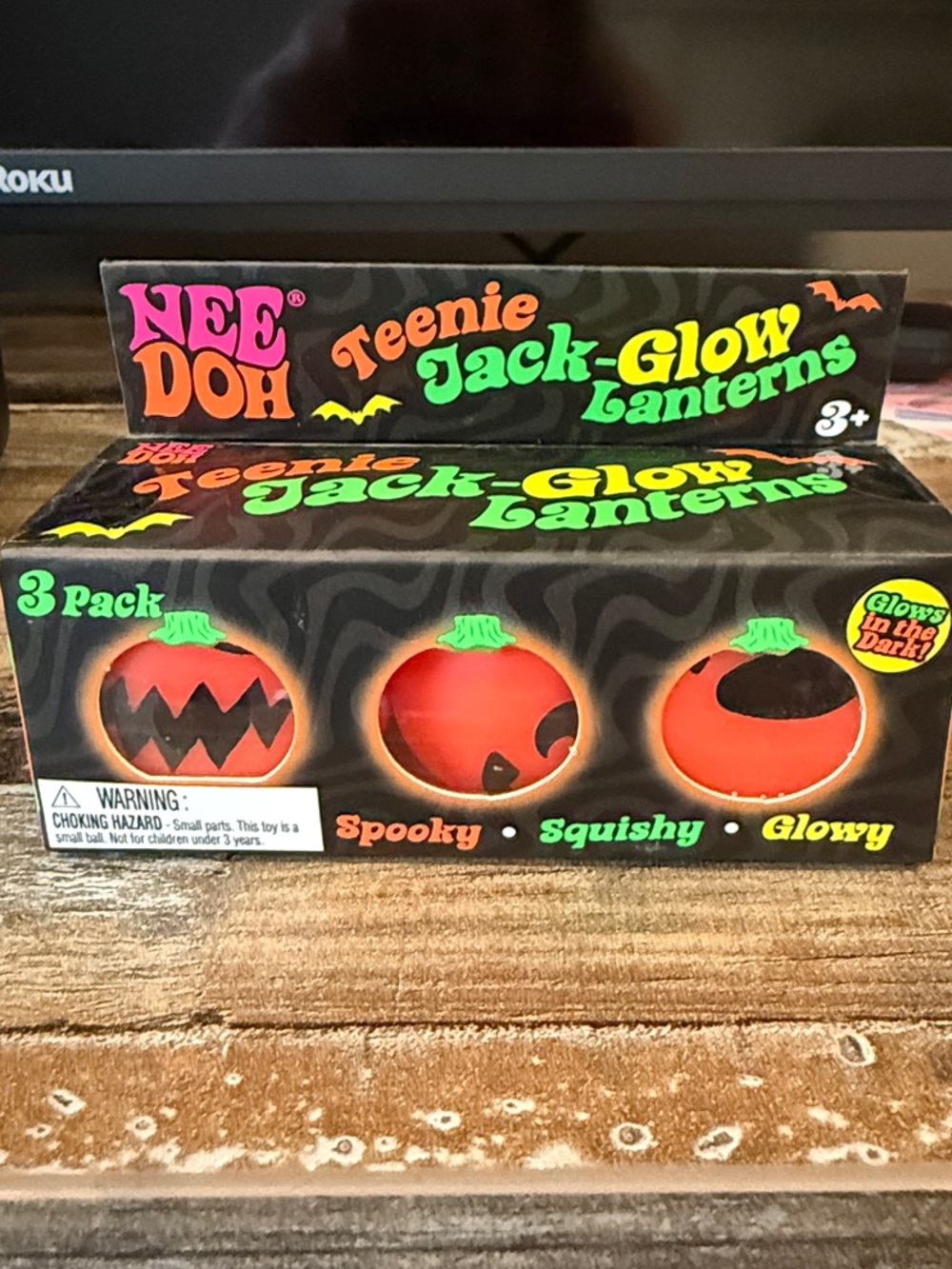 Teenie Jack-Glow Lanterns - Orange 3-Pack
